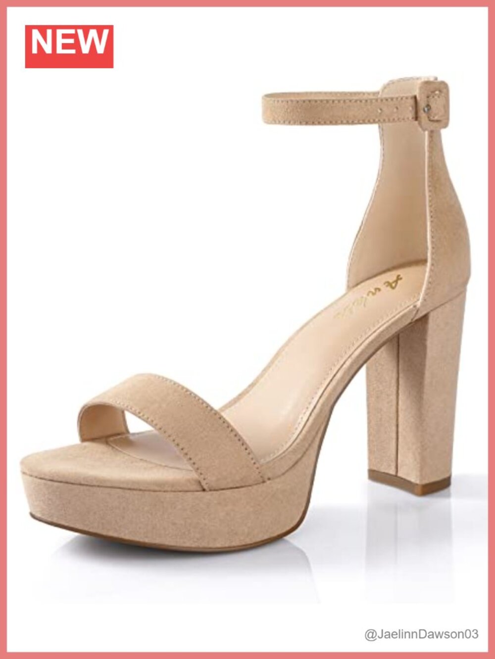 Chunky Platform Heels 4 Inch Block Heeled Sandals for Women